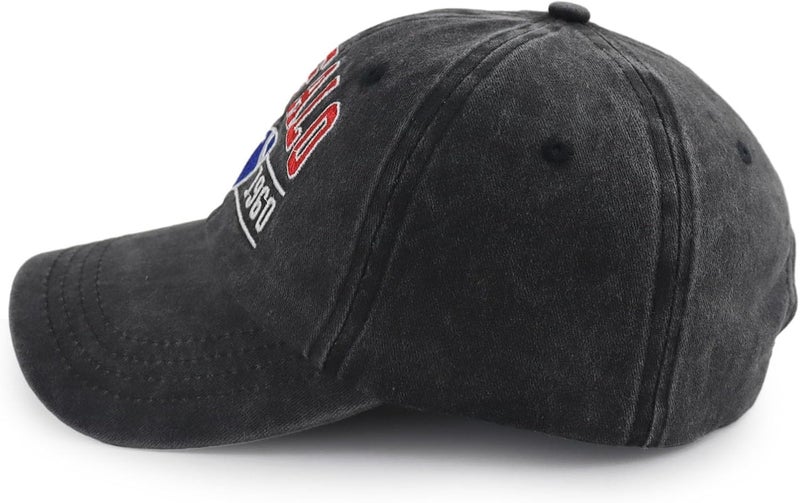 Terojnkl Embroidered City Football Hat for Men Women, Adjustable Unisex Cotton Fans Baseball Cap - Image 3